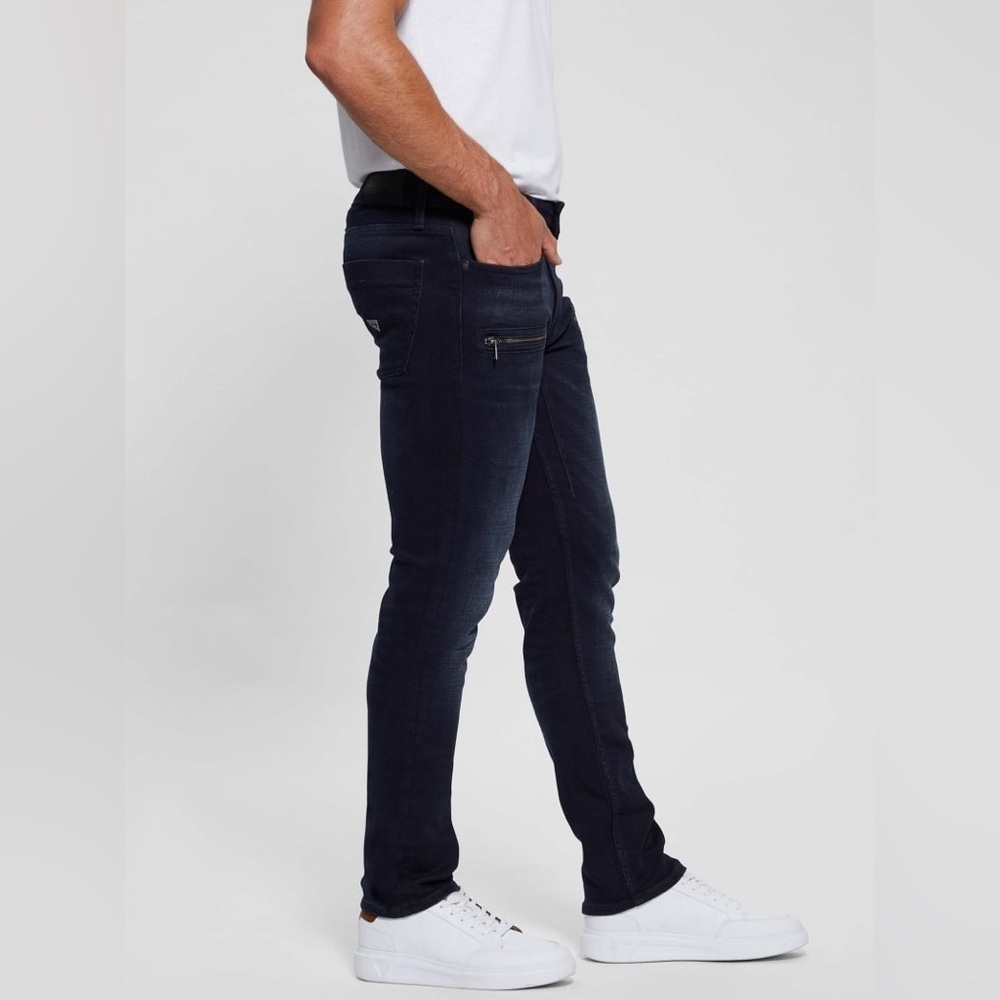 New Guess Men's Finnley Straight Denim Jeans - Picture 3 of 16